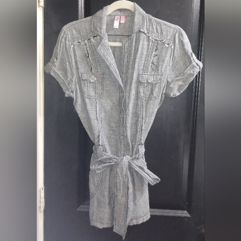 Dolled Up Black and White Textured Fabric